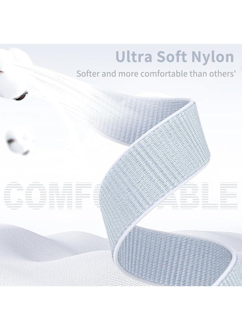 BEILINGDUN 3 packs Braided Strap Compatible with Apple Watch Straps 38mm 40mm 41mm 42mm 44mm 45mm, Adjustable Soft Stretchy Elastic Straps Compatible with iWatch Series 8/7/6/5/4/3/SE Women Men - Image 2